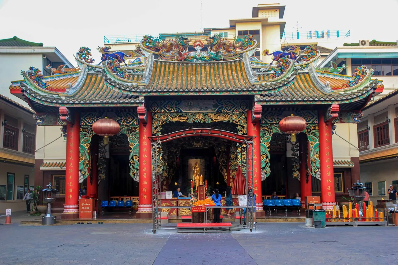 Tempel, Chinatown, Bangkok