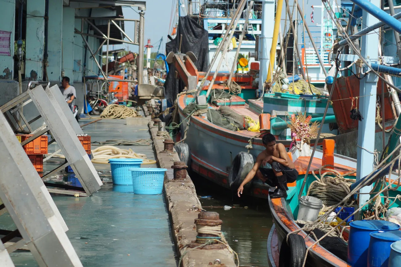 Pak Nam Fischmarkt, Chumphon, Thailand